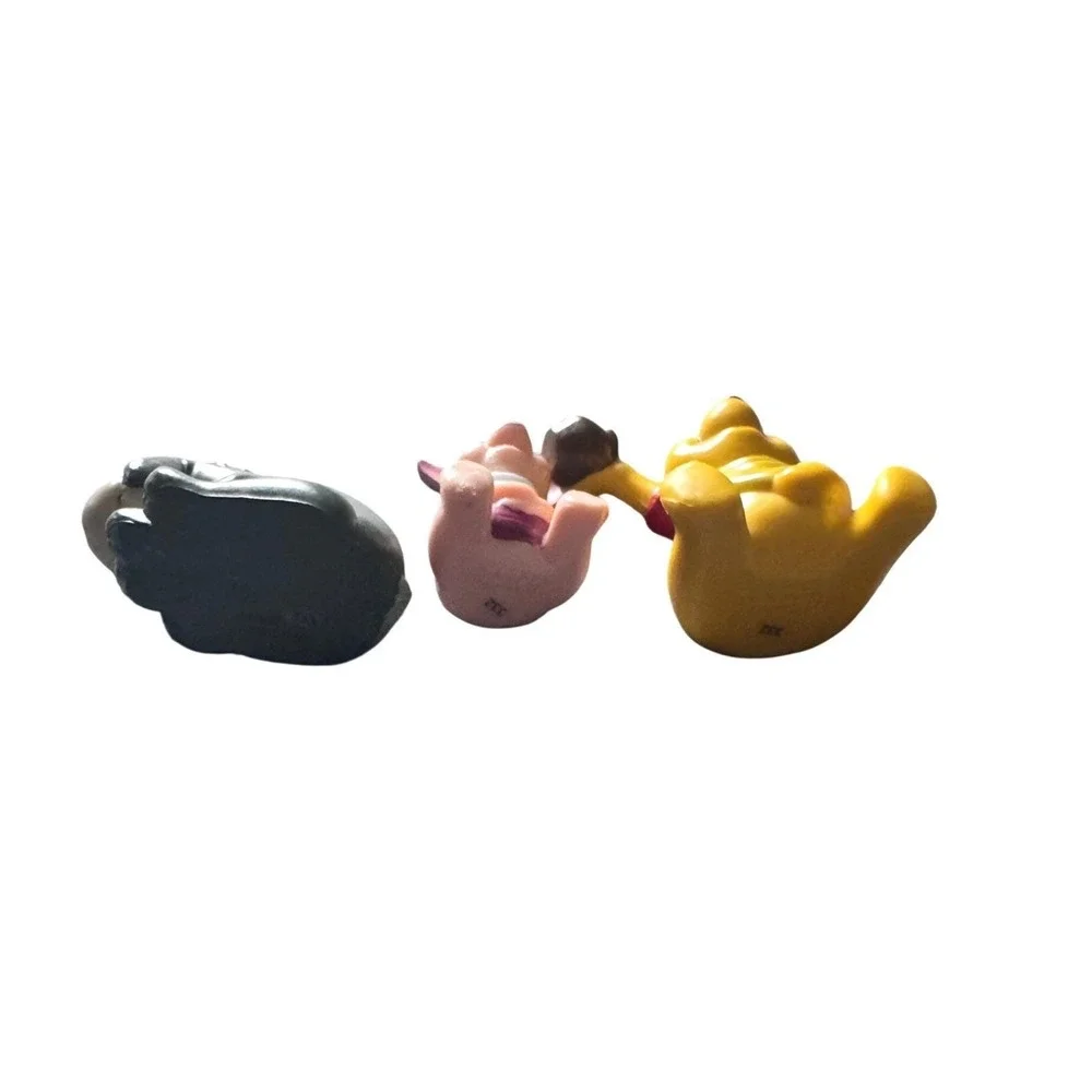Disney Winnie the Pooh Piglet Eeyore Mini Figurines Set cake toppers 2.25" - Picture 3 of 3
